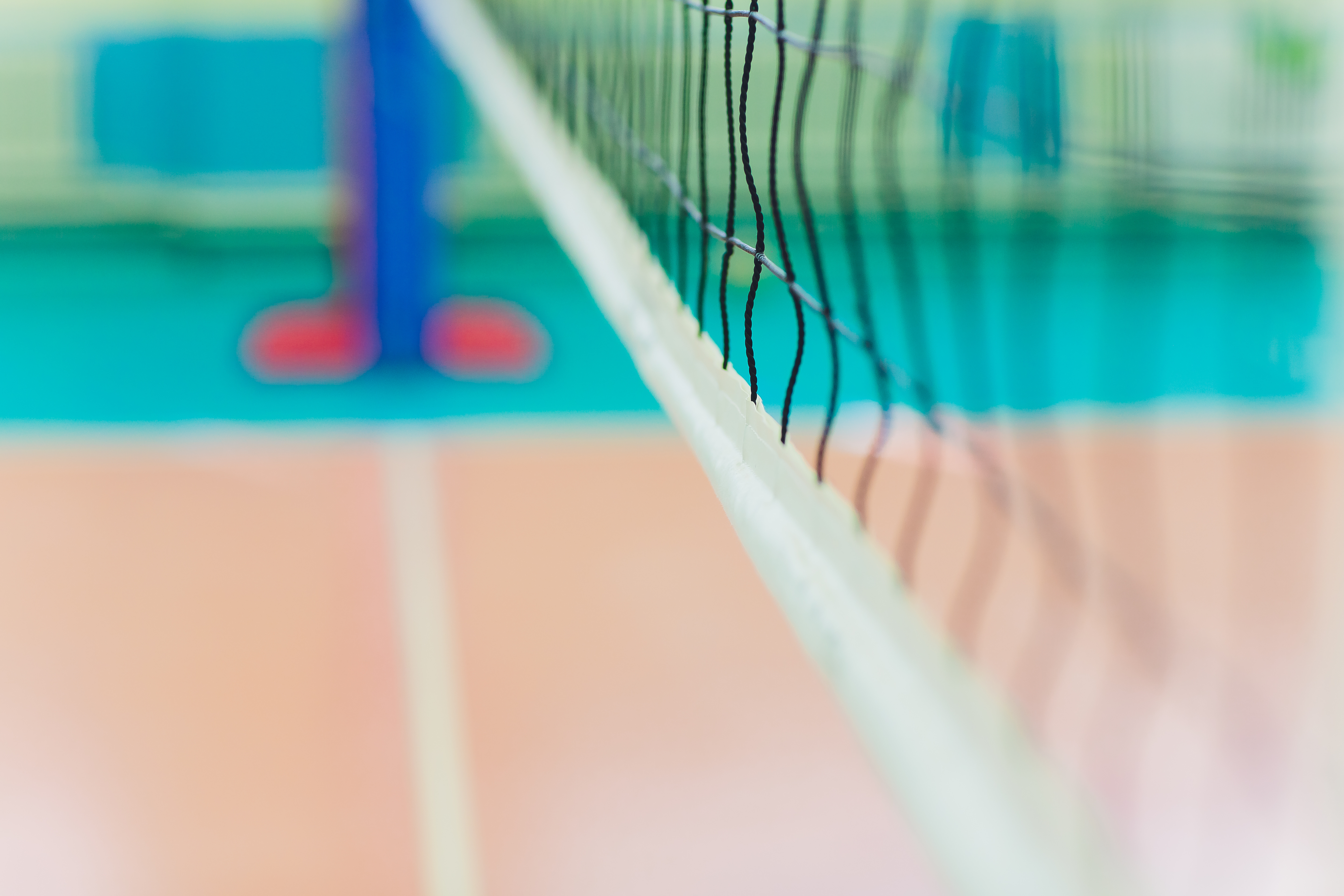 a close up of a net