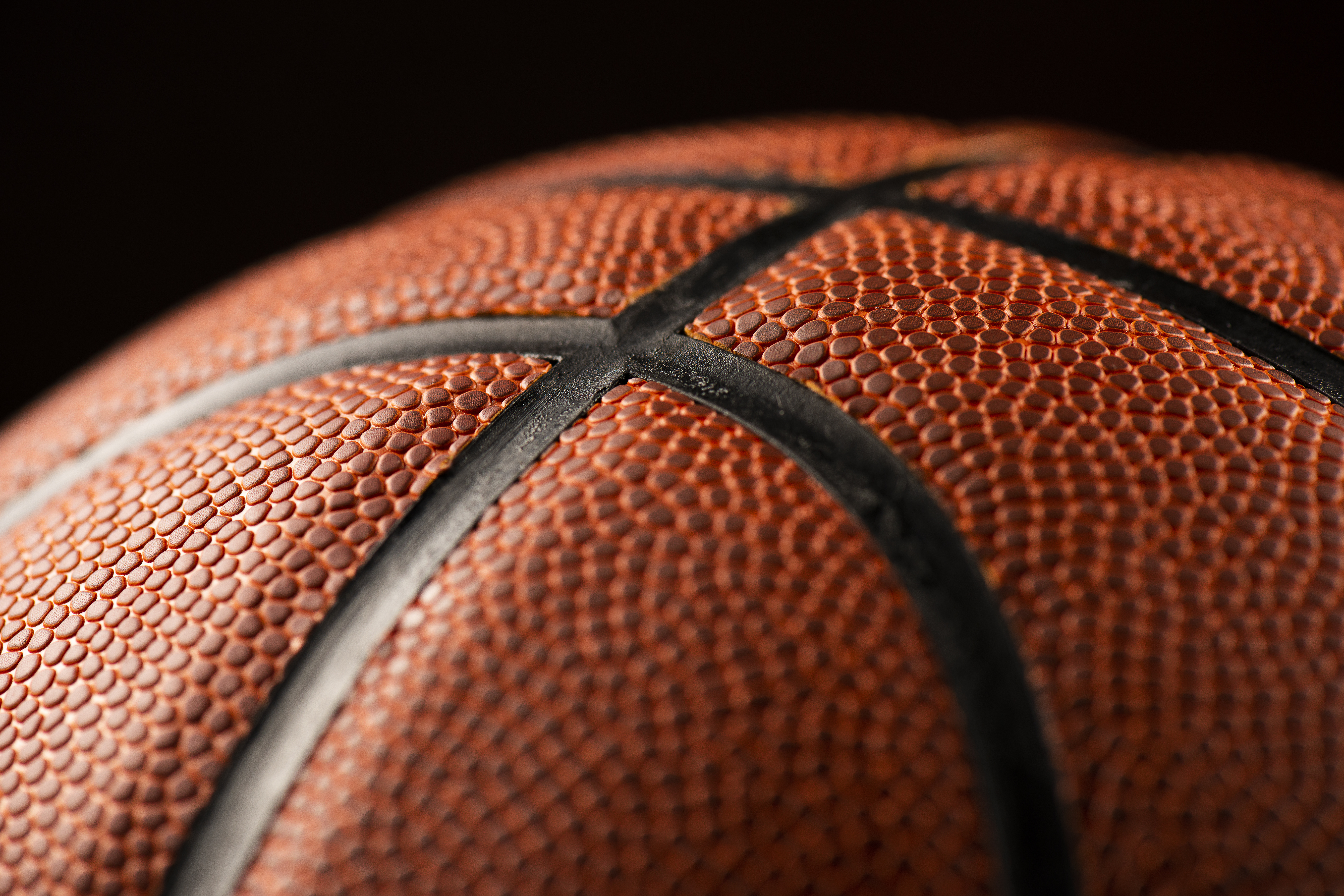 a closeup of a basketball