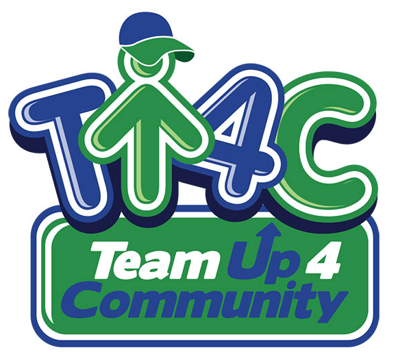 logo for 'team up 4 community' program