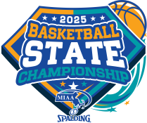 MIAA 2025 Basketball State Tournament logo