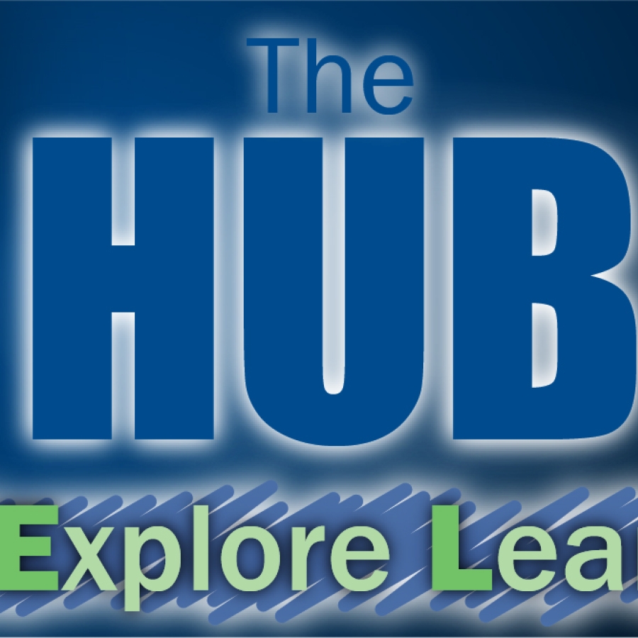 graphic image with the MIAA logo and the words "the Hub, seek, explore, learn"